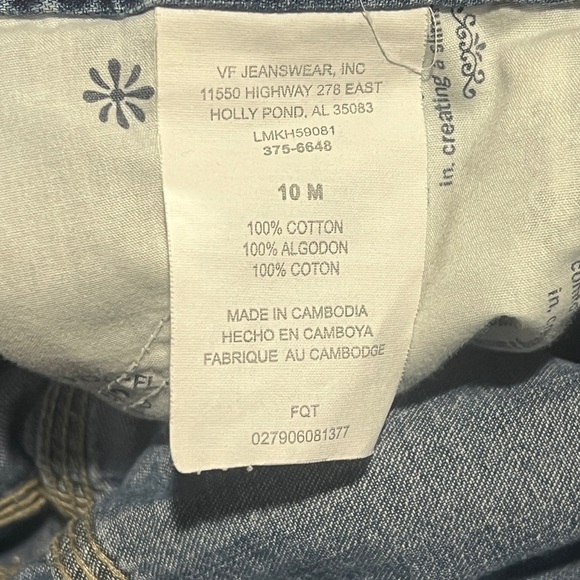 Lee Blue Denim Womens Shorts Just Below The Waist Summer Beach - Picture 5 of 5